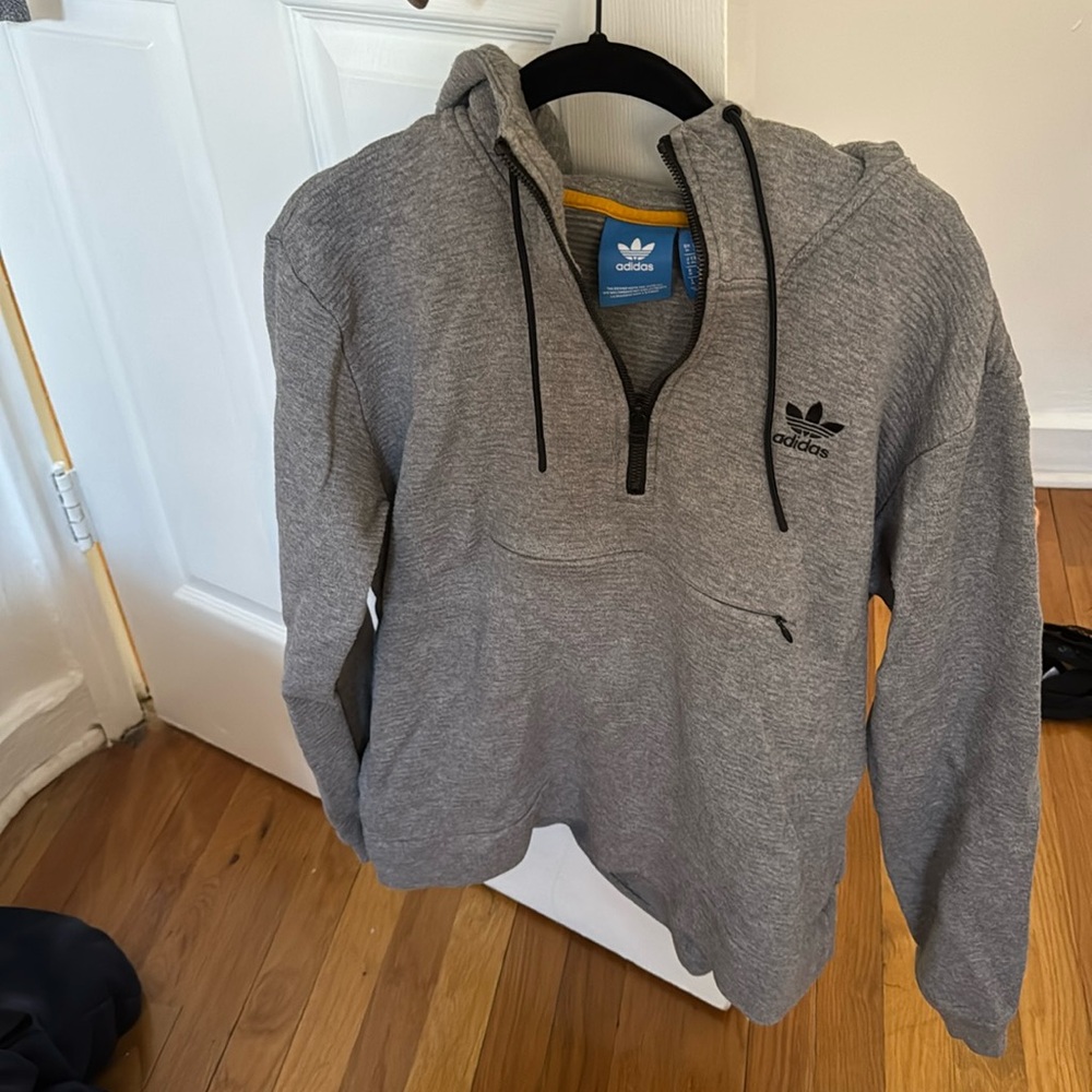 ADIDAS HALF ZIP MEN HOODIE